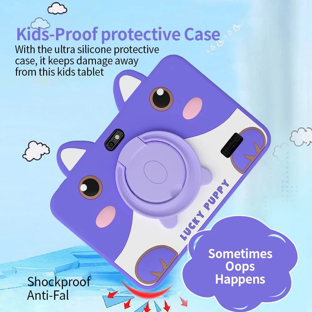 5G Cartoon Pattern Kids Tablet 7 Inch 4GB RAM 64GB ROM Android 13 Learning Education Games Tablets Best Children's Gifts