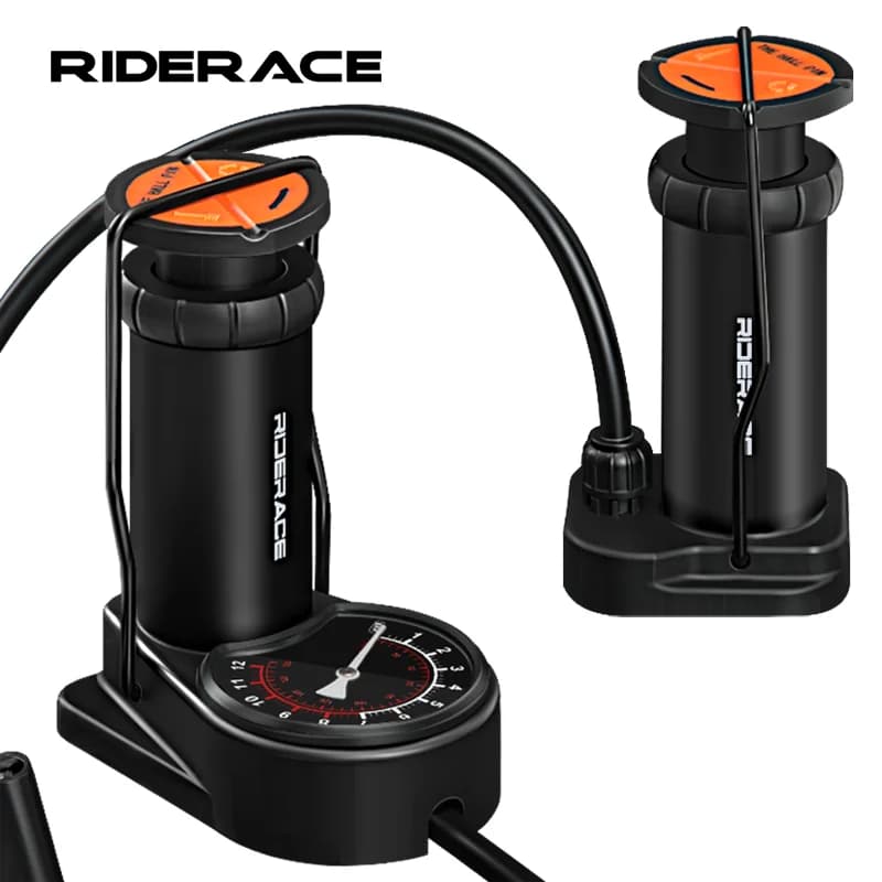 Pompa da bici Pompe da pedale per bicicletta da strada di montagna ad alta pressione Valvola Presta e Schrader Pompa d'aria da ciclismo portatile ultraleggera per uso domestico