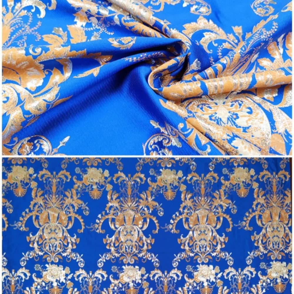 Jacquard Fabric for Light Luxury Fragrance Dress Dress Costumes Brocade Designer Cloth DIY Sewing Material by the yard