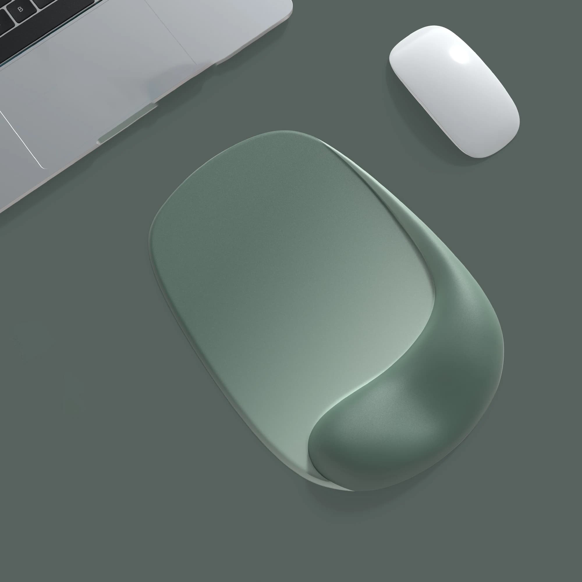 Tappetino per mouse ergonomico con supporto per il polso in gel, base antiscivolo, confortevole per l'uso con laptop e desktop, ideale per