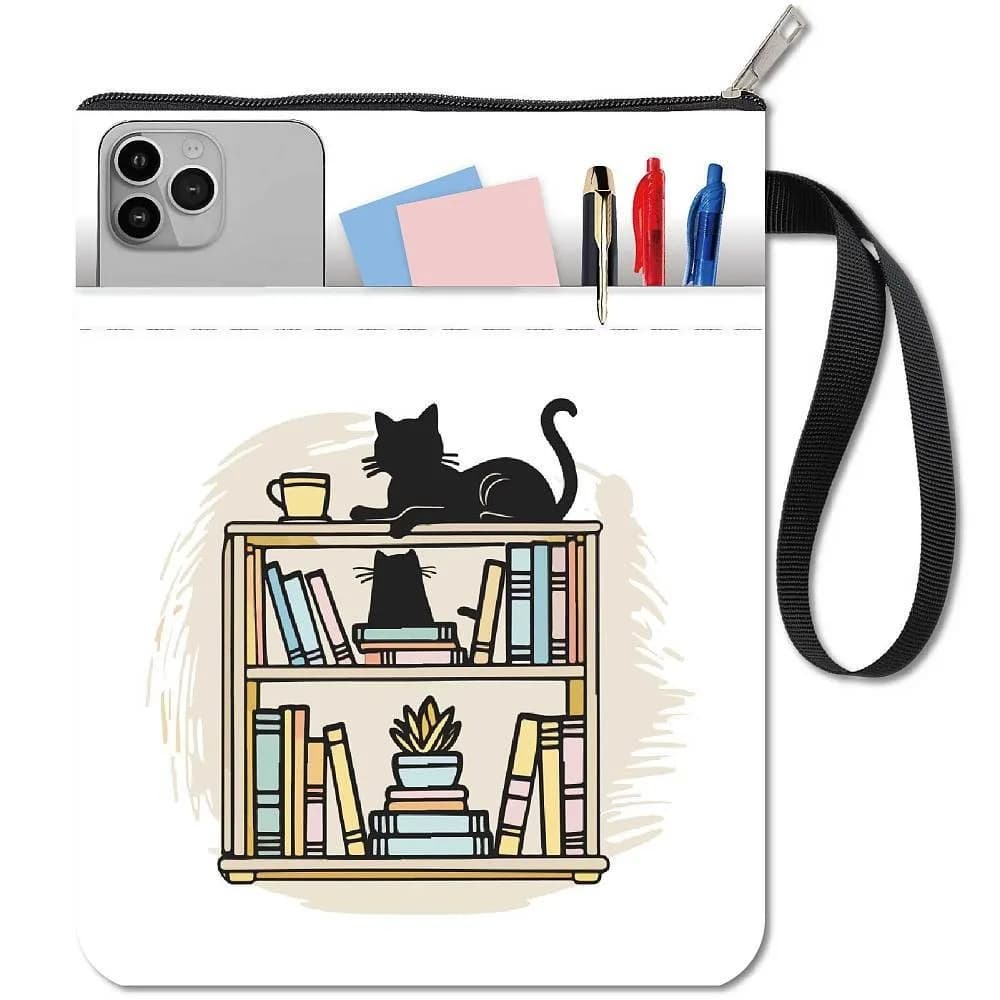 Copertina in tessuto per quaderni, a forma di gatto rettangolare, 280x220mm