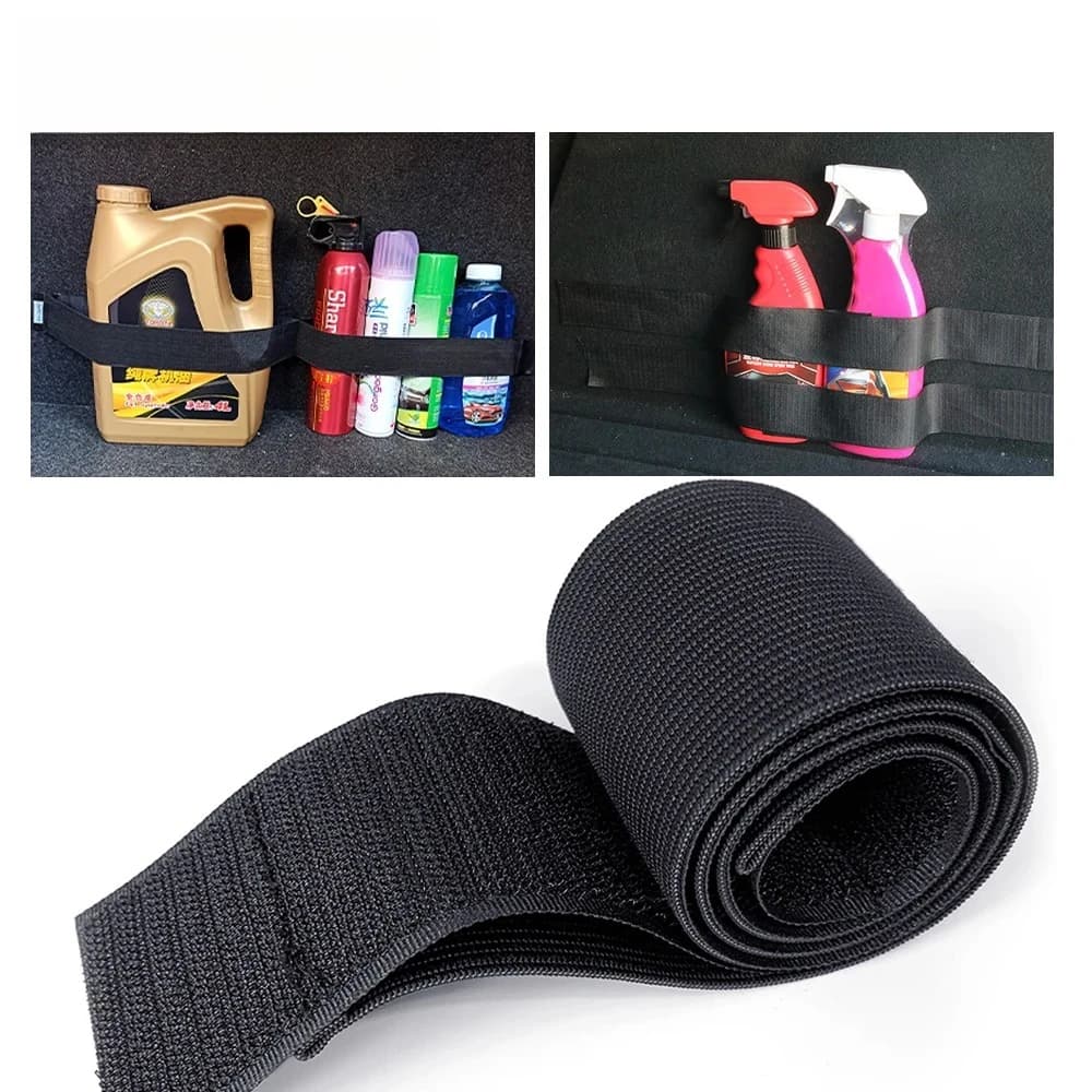 QXNY 1PC Trunk Velcro Strap Nylon Car Storage Fixed Belt Universal Auto Interior Organizer for Cargo Securing