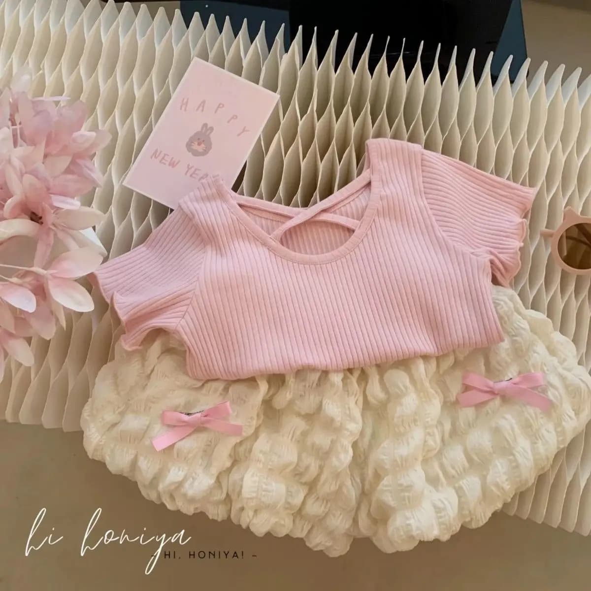 Abbigliamento Estivo per Bambine, Set di Vestiti per Bambini, Completo Estivo per Ragazze 2026, Abbigliamento per Bambine, Completo a Maniche Corte