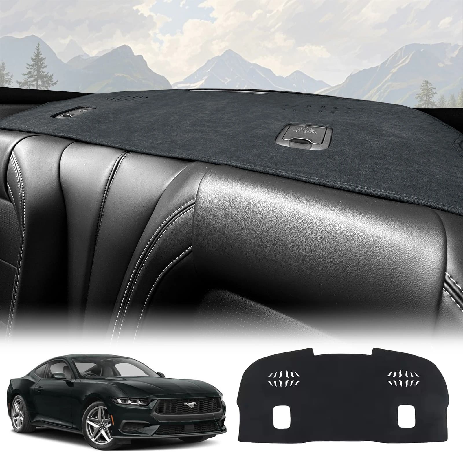 Per Ford Mustang 2024 2025 2026 Accessori Cruscotto Auto Zerbino Parasole Tappeto Protettivo Dash Zerbino Dash Zerbino Anti-Slip