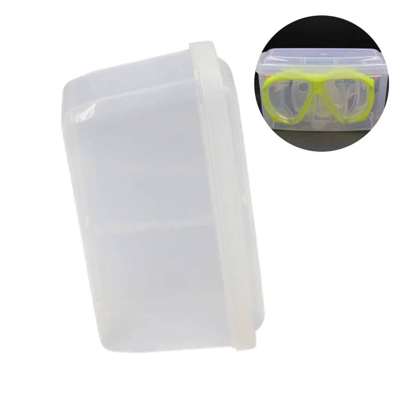 Protective cover for underwater diving masks in transparent hard plastic Snorkeling glasses case