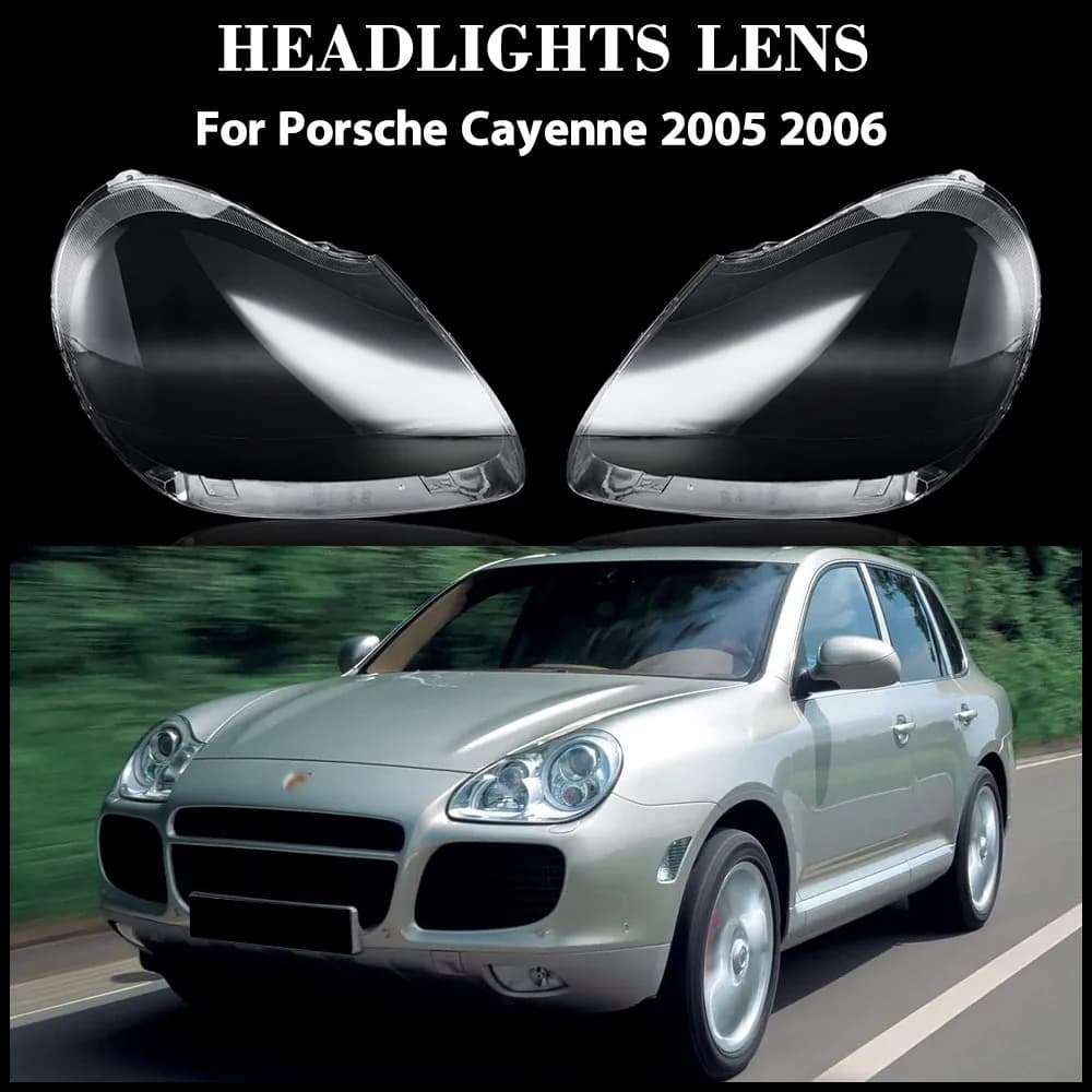 Per Porsche Cayenne 2005 2006 Faro Copertura Della Lampada Ombra Faro Lente Plexiglass Auto Sostituzione Sostituire Paralume Originale