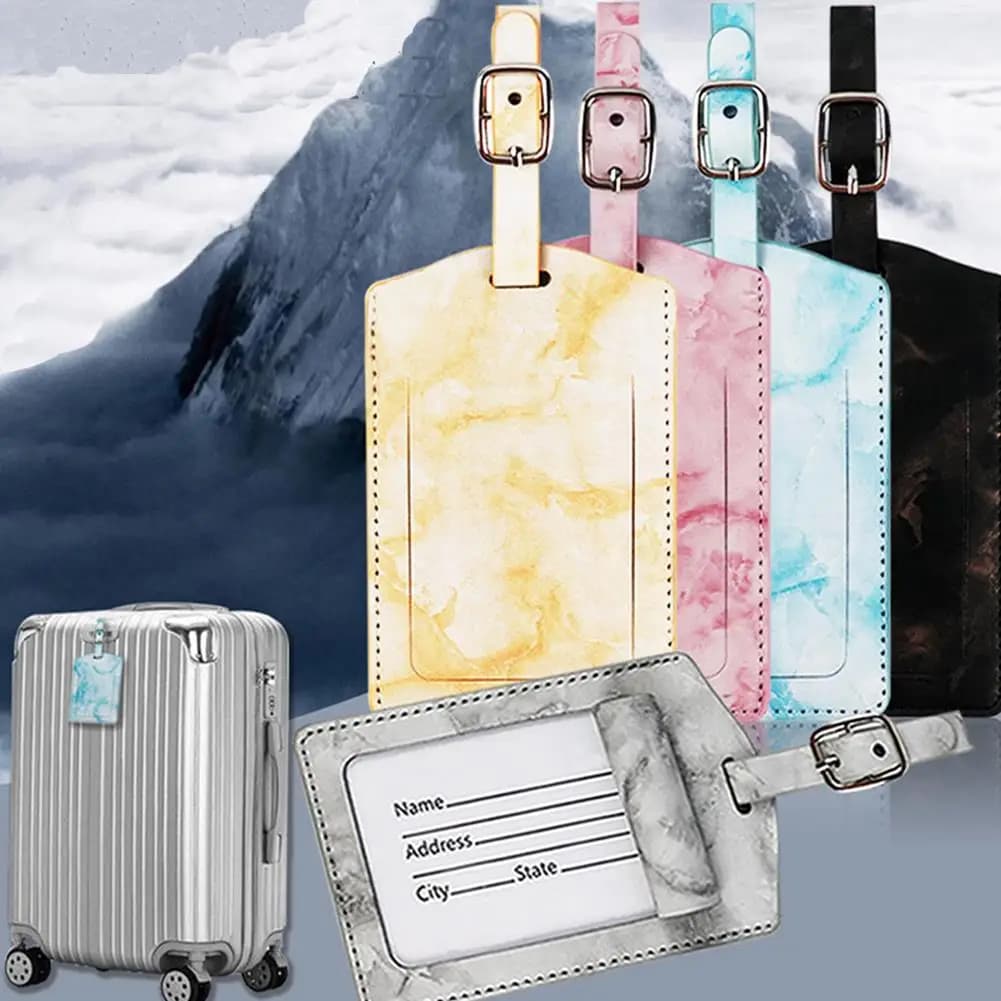 1Pc Etichetta per bagagli Accessorio da viaggio per donna Uomo Aereo Valigia Indirizzo Etichetta Bagagli Borsa d'imbarco Nome ID Indirizzo Titolare Tag
