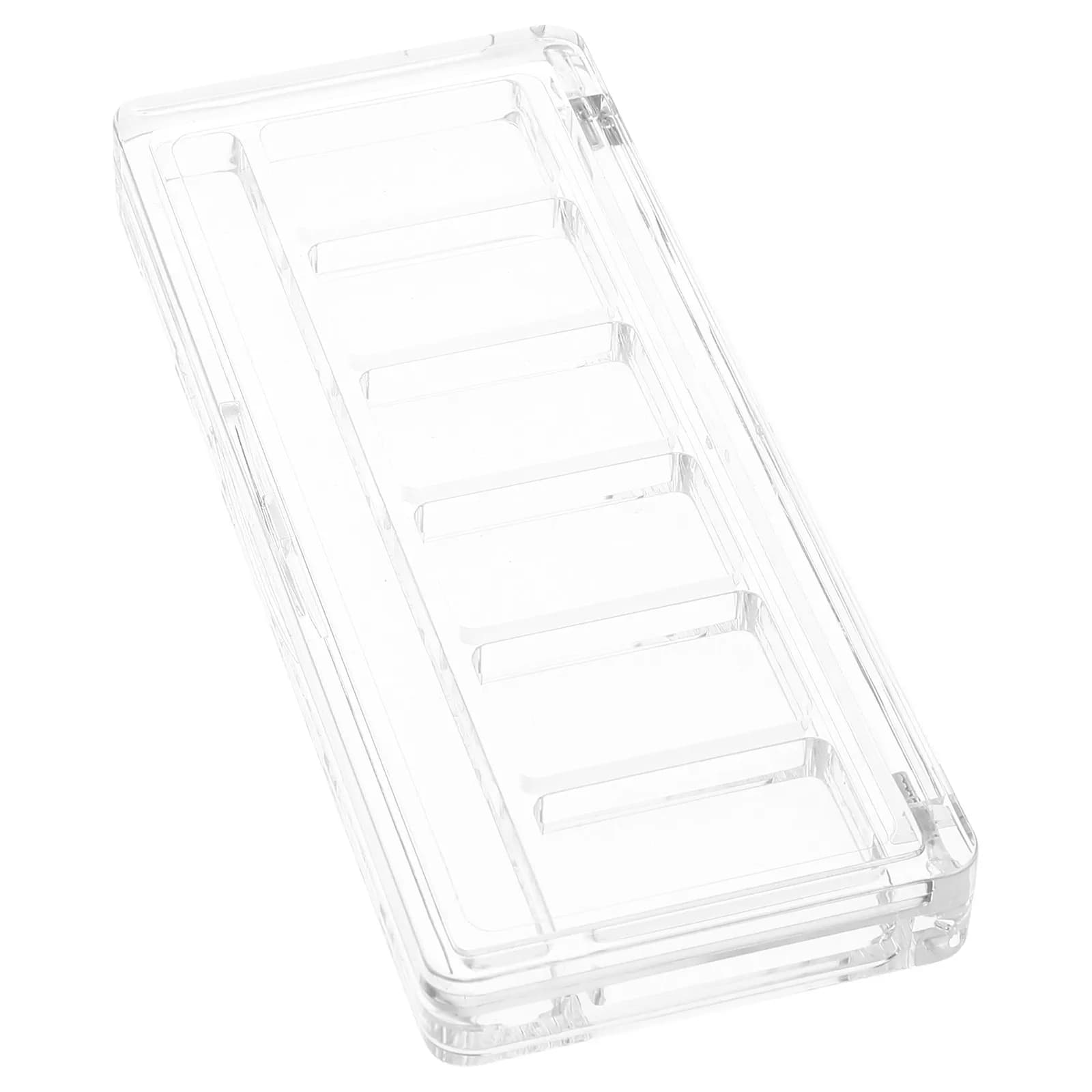 Contenitore Trasparente Vuoto per Ombretti, Organizer per Trucchi, Scatola per Blush e Correttore, Contenitore da Viaggio per Cosmetici