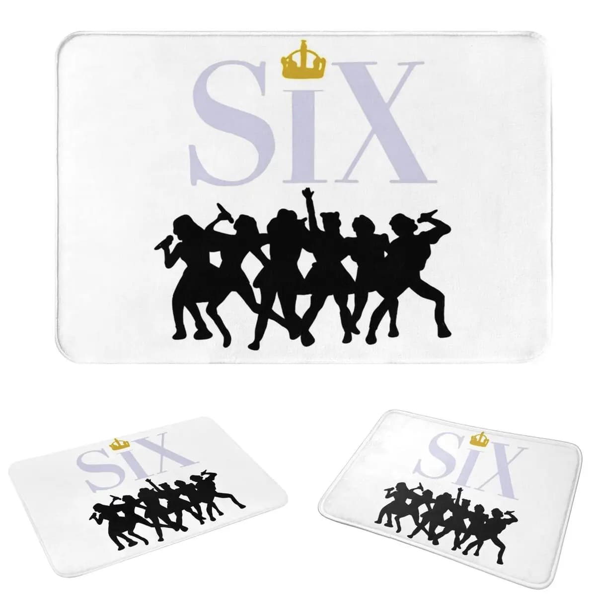 Six The Musical Non-slip Doormat Floor Mat Durable Carpet Rug for Kitchen Entrance Home Balcony Footpad Mats