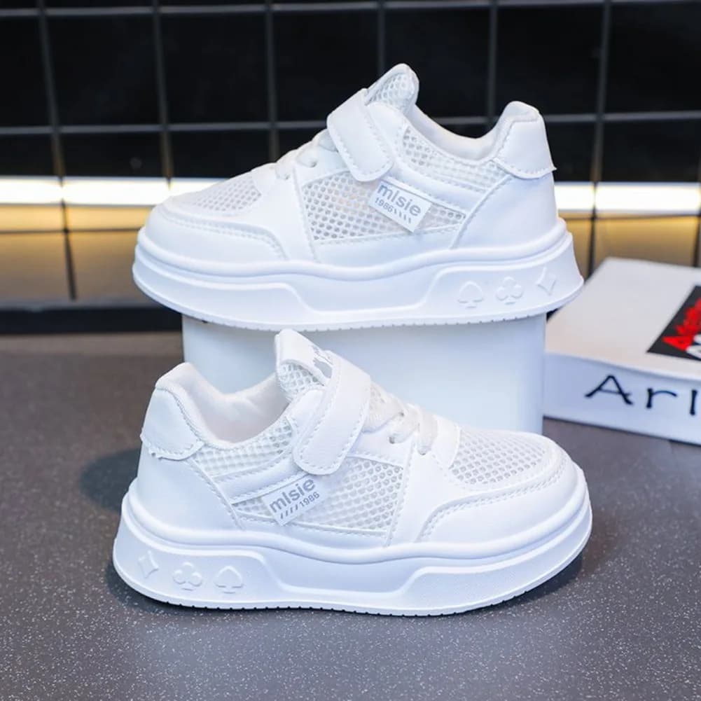Nuove Scarpe da Corsa in Pelle per Bambini 2026, Sneakers Casual alla Moda per Ragazzi e Adolescenti, Traspiranti e Antiscivolo, Calzature da Tennis per Ragazze