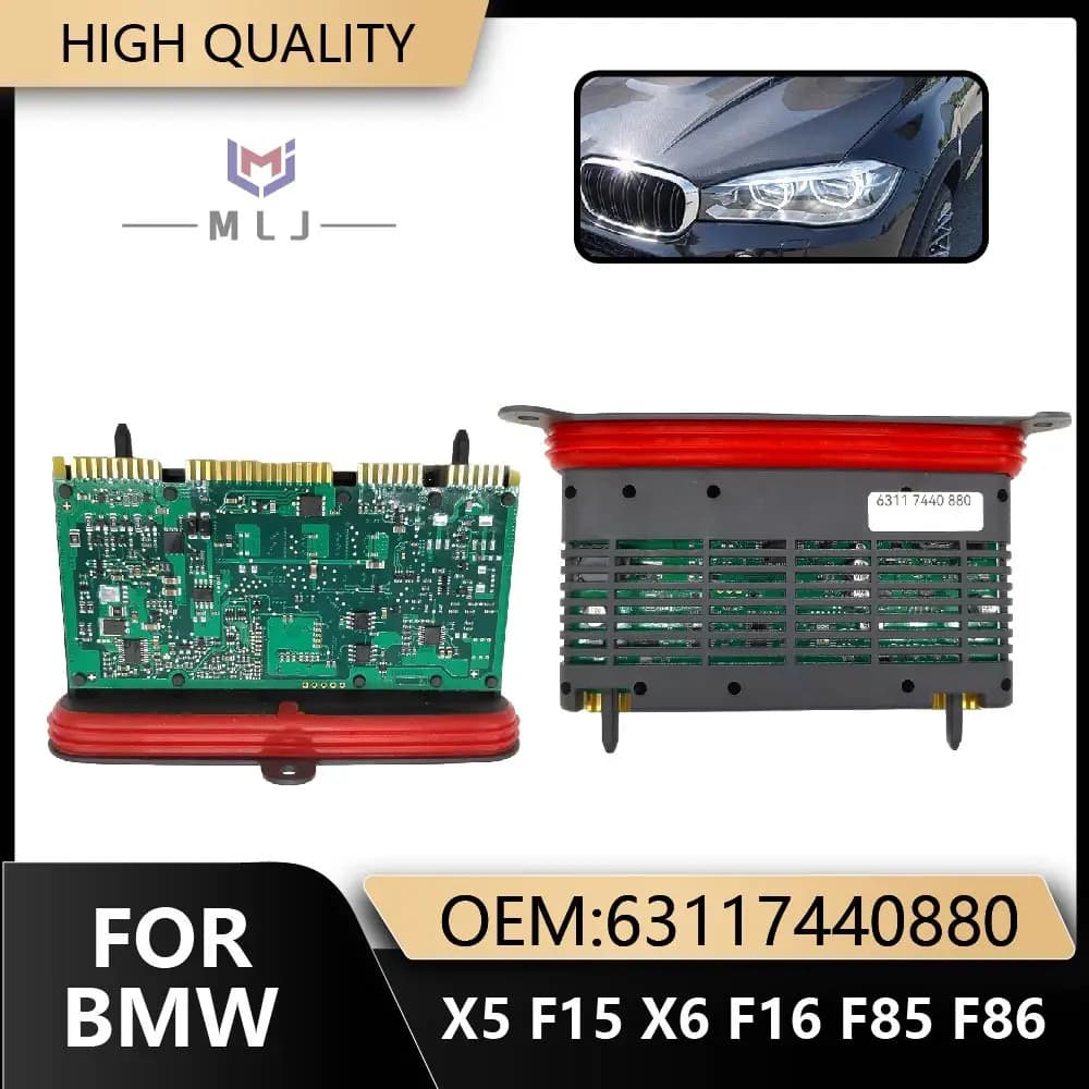 For BMW X5 F15 X6 F16 F85 F86 LED TMS Without AFS LED Headlight Driver Power Module Control Car Accessories 63117440880 7440880