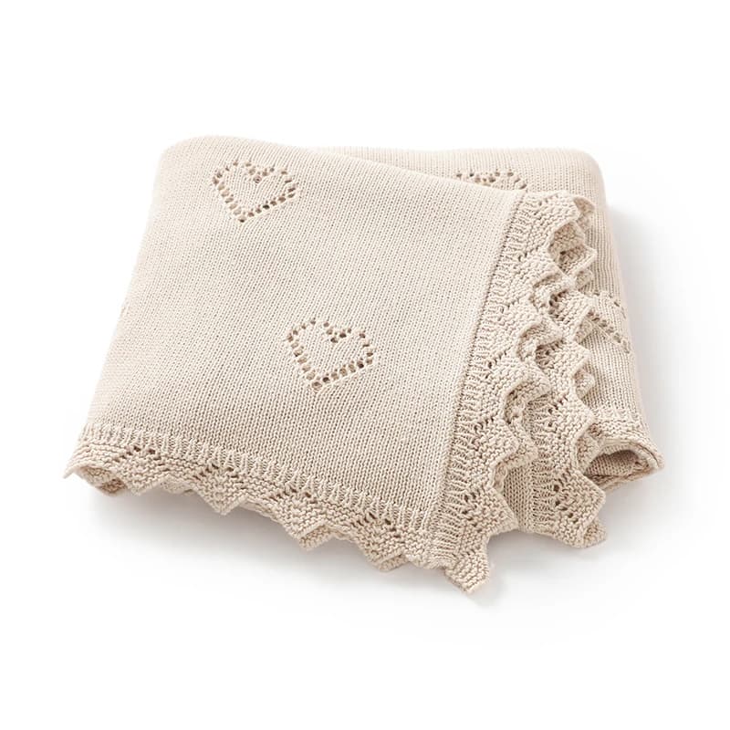 Coperta fasciatoio per bambini in cotone 100 * 80 cm morbida lavorata a maglia per neonati, ragazzi e ragazze, coperta avvolgente per passeggino, biancheria da letto per culla infantile a doppio uso cellulare