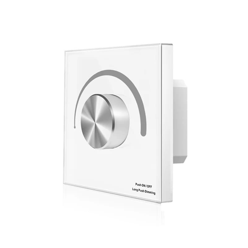 Dimmer a striscia singola LED DC 12V-24V 5050 2835 Luci di striscia Pannello a parete Dimmer Manopola rotante Dimmer a stringa di controllo