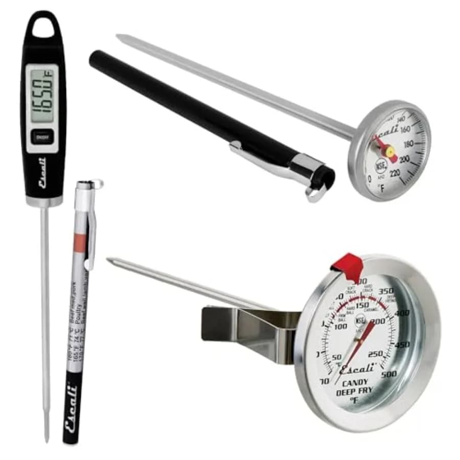 Kitchen Thermometers Set Includes Digital Thermometers for Pain and Instant Thermometers for Meat