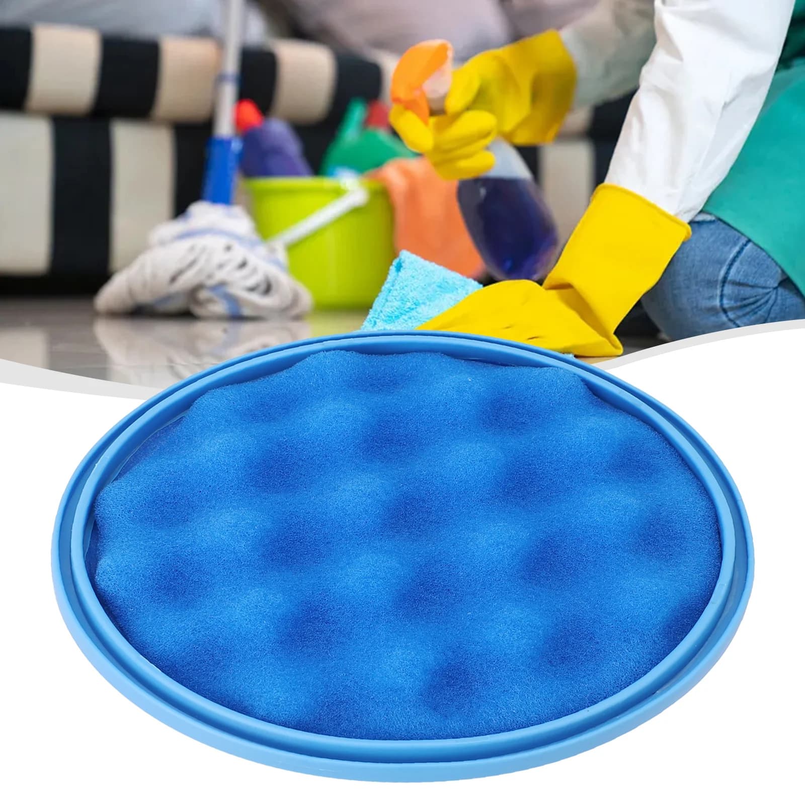 Aspirapolvere blu con filtro rotondo per Samsung Cyclone Force SC05 SC07 SC15 VC07 Parti di elettrodomestici per la pulizia della casa