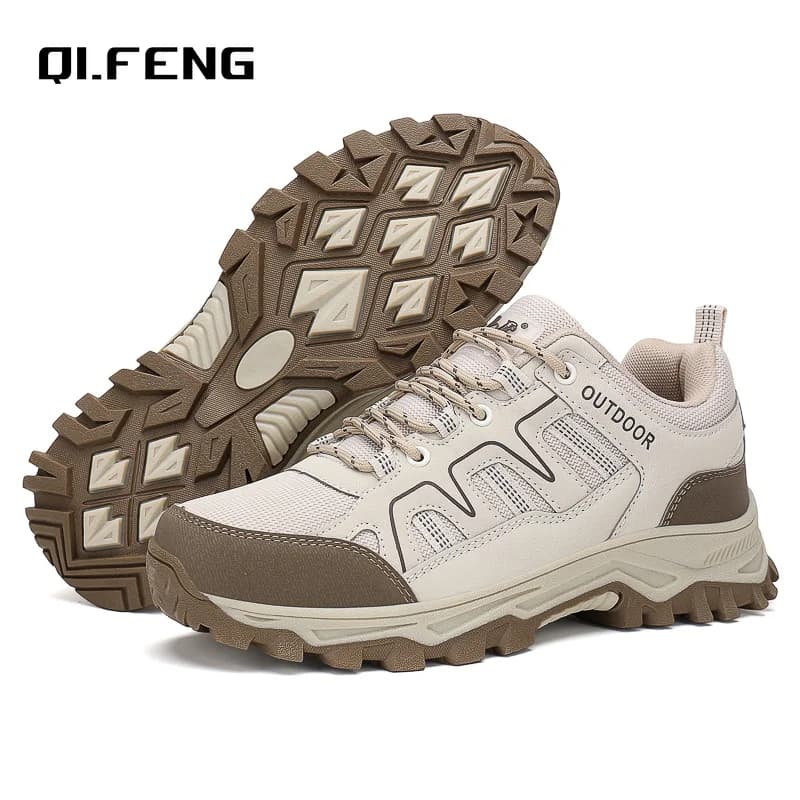 Nuove Scarpe da Montagna 40-50 per Uomo, Sneaker Traspiranti in Rete per Primavera e Autunno, Scarpe Antiscivolo per Escursionismo e Viaggi all'Aperto