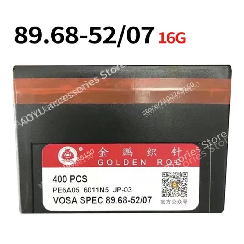 400 Aghi GOLDEN ROC VOSA SPEC 89.68-52/07 16G per Macchine per Maglieria Computerizzate