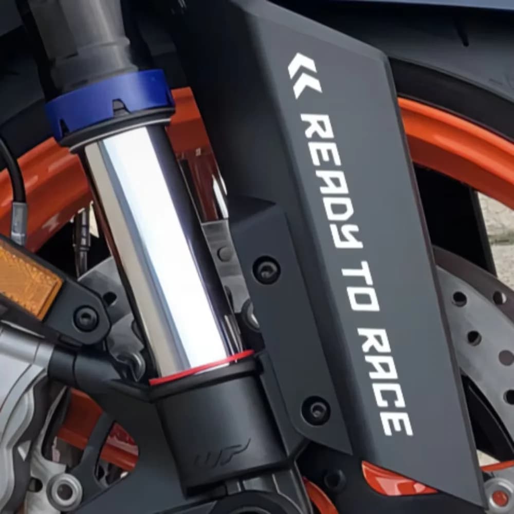 2PCS PRONTO PER RACCERE Adesivi Moto Impermeabile FAI DA TE Carenatura Casco Decorazione Decalcomanie In Vinile per KTM DUKE 390 690 790 1290 RC8