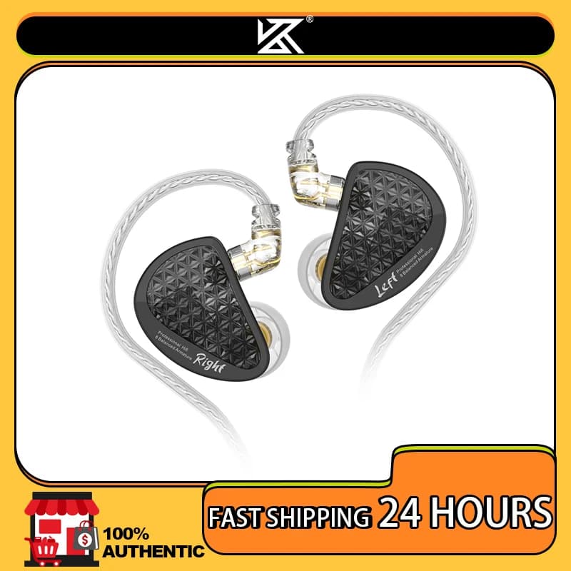 KZ AS16 Pro In Ear Auricolari cablati 16BA Armatura bilanciata HIFI Bass Monitor Cuffie con cancellazione del rumore Auricolari Sport Auricolare