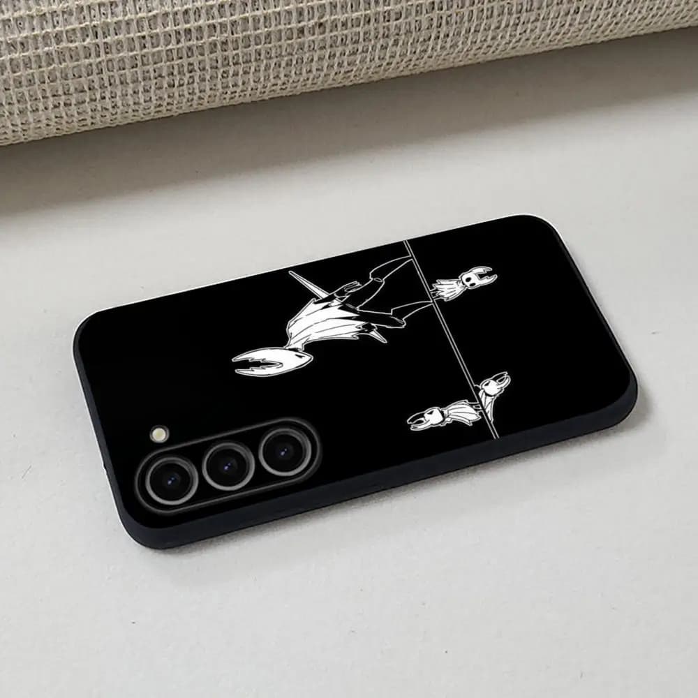 Super fashion Hollow Knights design Phone Case For Samsung Galaxy S26 S25 S24 S23 S22 S21 Plus Ultra Fold A Soft Black