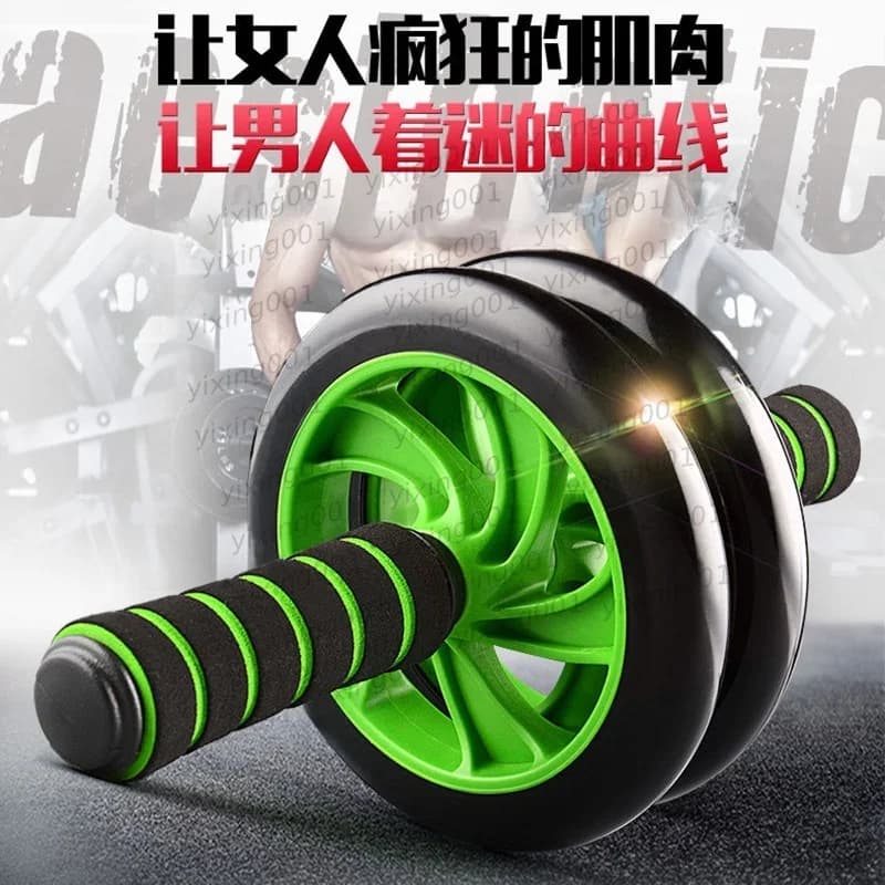 Silent Bearing Double Wheel Ab Roller Abdominal Core Workout Equipment Home Gym for Men Women