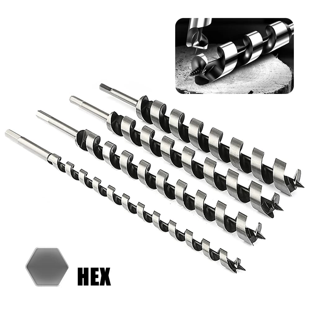 1PC Woodworking Roller Drill 230mm 300mm Long Hexagonal Handle Fried Dough Twists Wood Tapper Wood Door Lock Reaming Tool