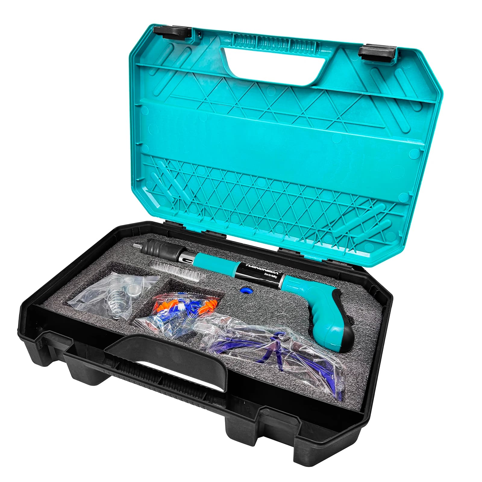 Mini Pistola Sparachiodi Portatile per Calcestruzzo, Potente Strumento per Lavorazione Metalli per Ancoraggio a Muro e Scanalatura (Senza Chiodi)