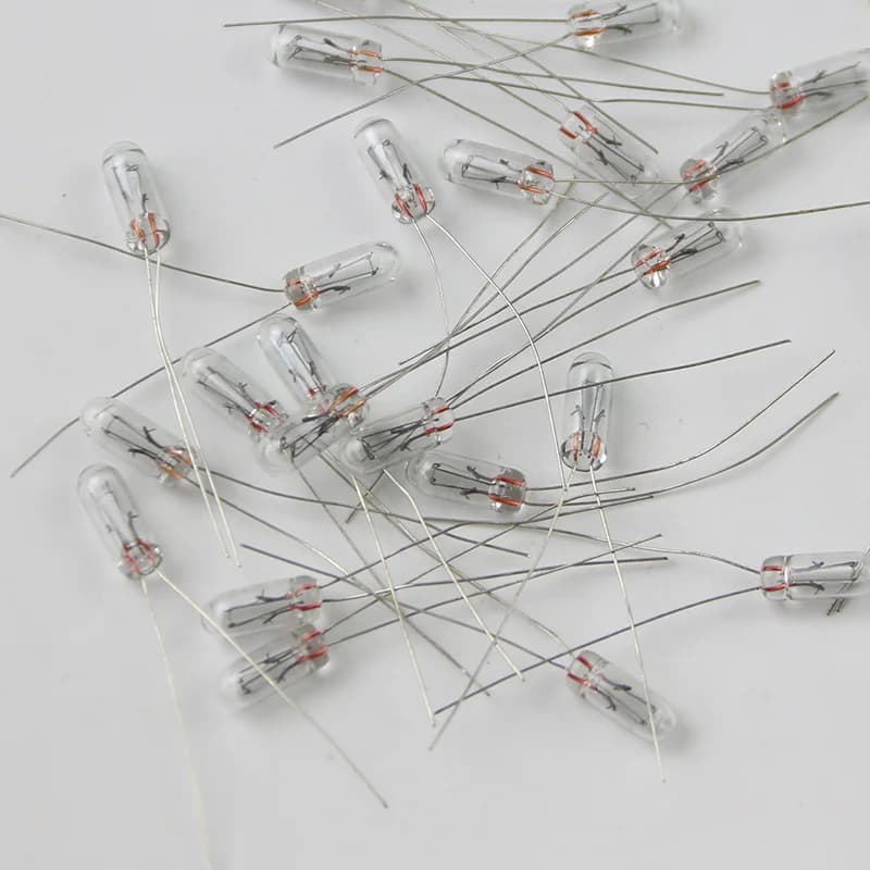 50Pcs 5mm 4mm 3mm Clear 12V Mini Bulb Of Wheat Rice Bulbs Switch Button Bulbs Indicator Bulb Tungsten Lamp Accessories