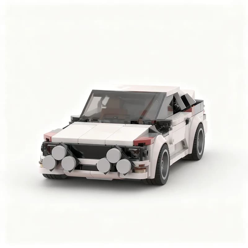 Set di Costruzioni MOC Audiee Quattro Sport City Champions, 343 Pezzi, Giocattolo Creativo Fai-da-Te, Regalo di Natale