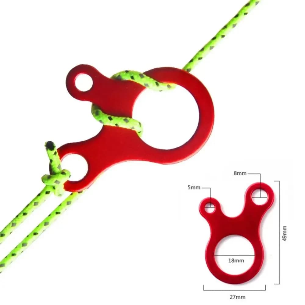 5 pcs 3 holes Tent from Camping Cavo Adjustable Buckle Shape Snail Cable Corda Buckle Wind Corda Buckle In Aluminum Alloy Tent Corda Buckle