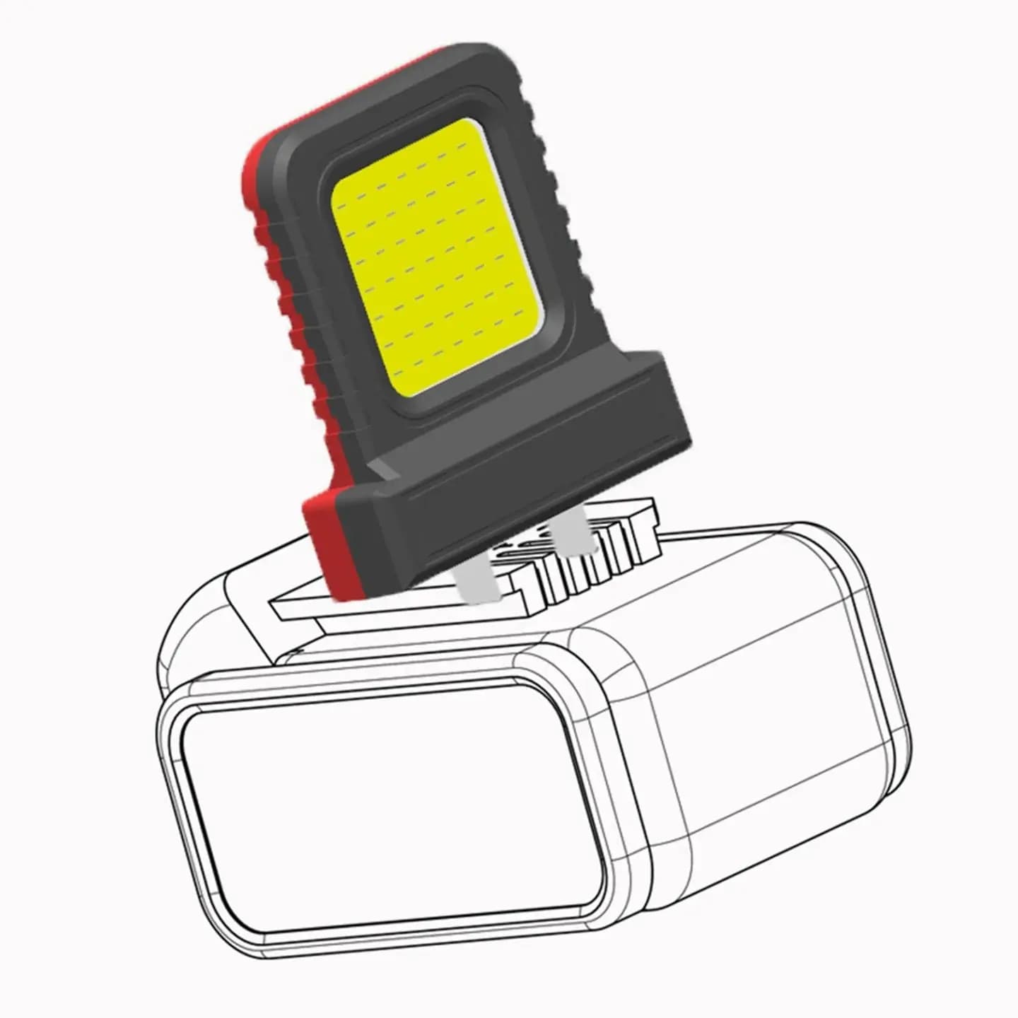 21 V Electric Instrument With Universal Lithium Battery Working Projector for LED Car Repair for Long-Term Outdoor Construction Use