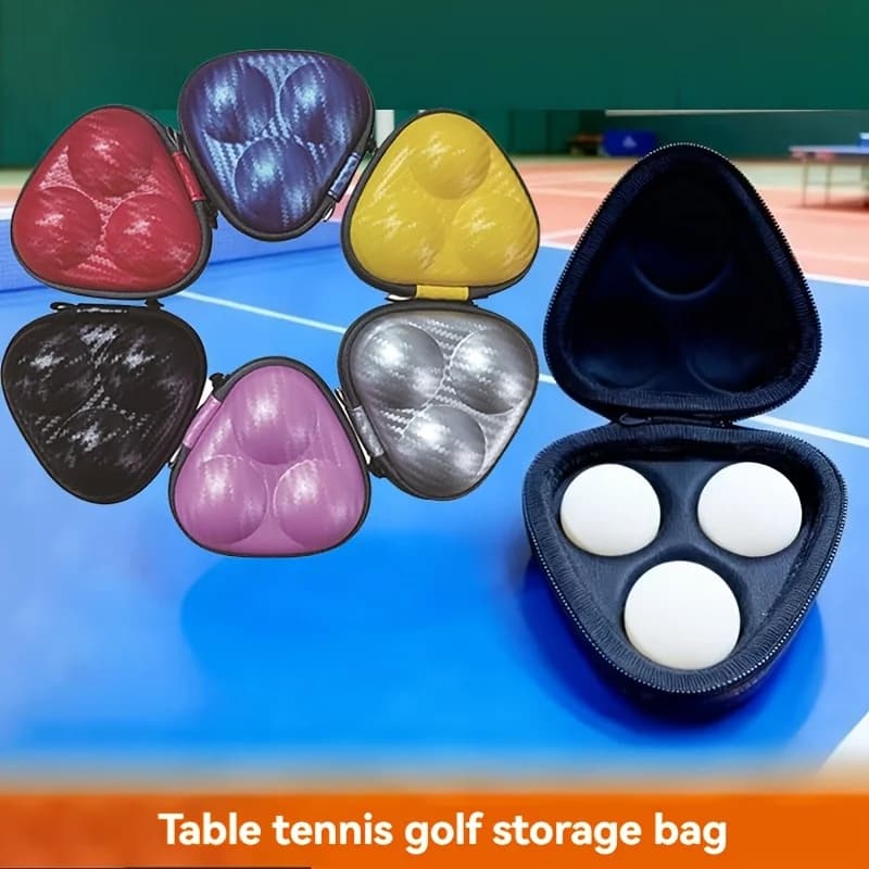 Hard-Shell Table Tennis Storage Bag, High-Looking Portable Ball Box, Eva Table Tennis Storage Bag