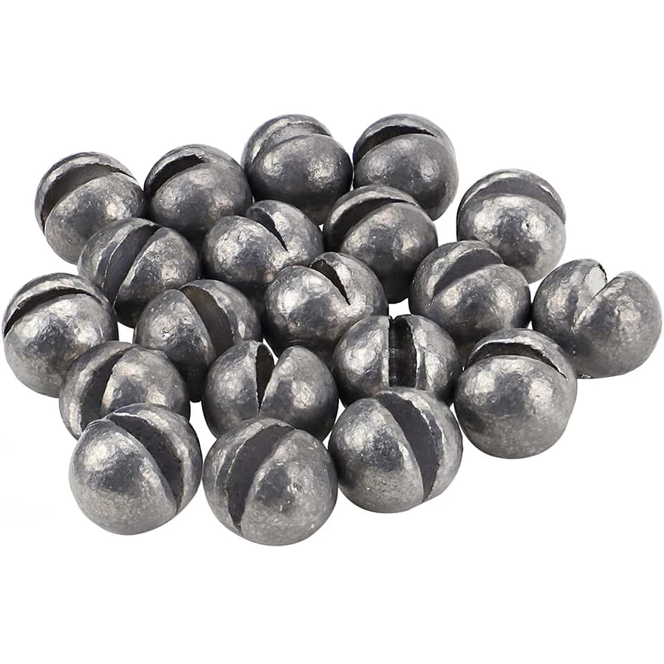 50 pcs Round Split Shot Zavorra Detachable 1B-6B Fishing Accessories Equipment