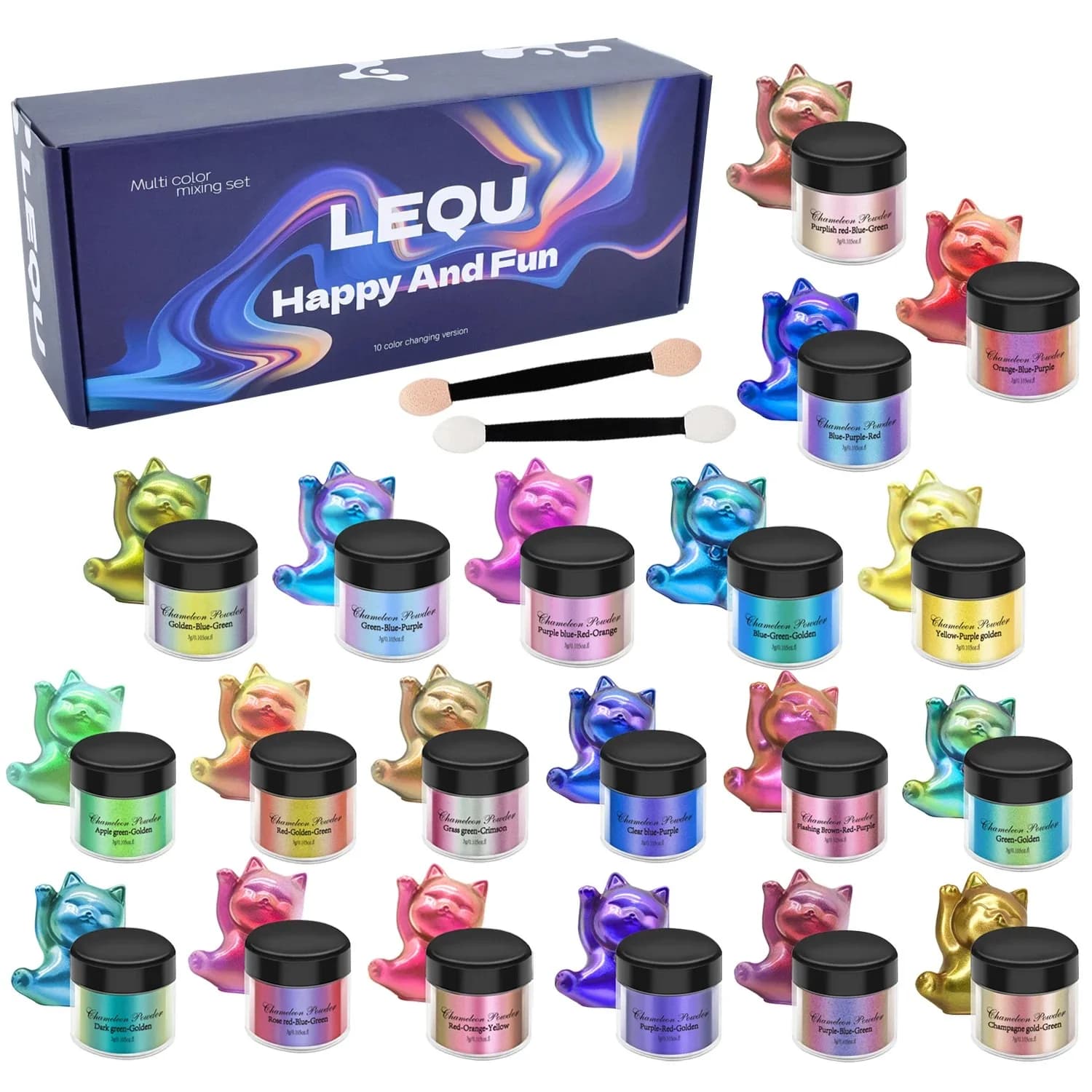 Set di polvere cromata rosa camaleonte per unghie, pigmento per resina epossidica fai da te, colorante per unghie, glitter per unghie, polvere di mica fai da te per unghie