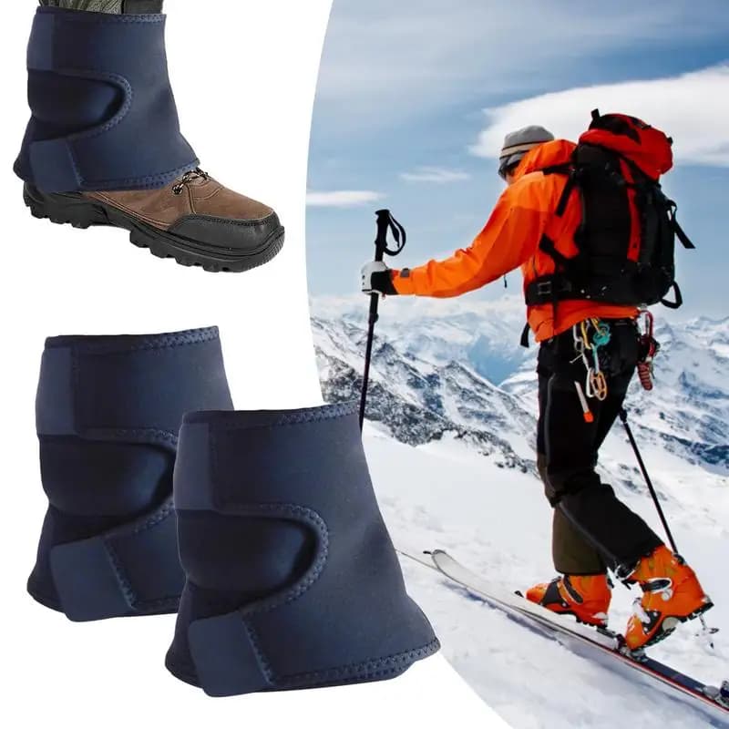 Ghette Leggere Impermeabili da Uomo per Protezione Stivali da Trekking, Protezioni per Gambe e Caviglie, Antifango e Antineve con Cinturino Antiscivolo