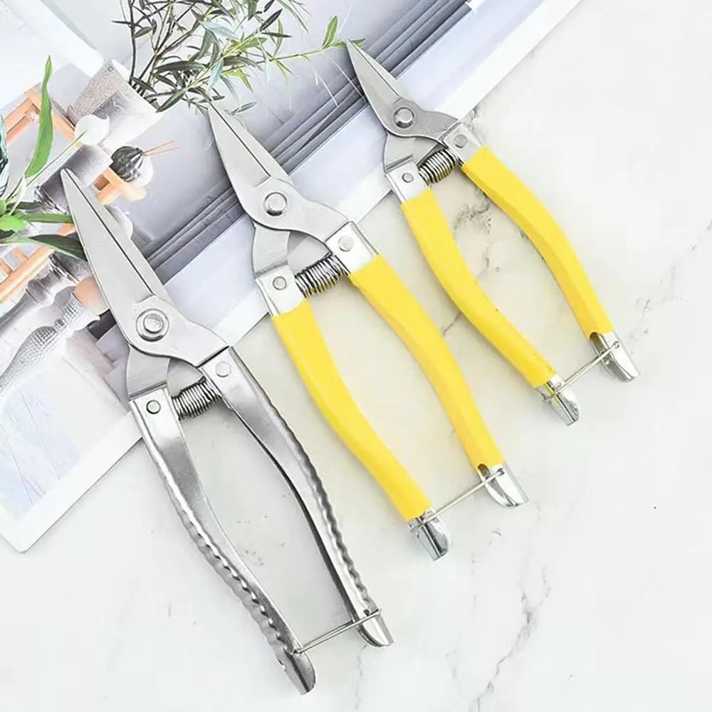 Straight head domestic pruning shears with automatic return spring Ergonomic handle Shears for branches Practical multipurpose