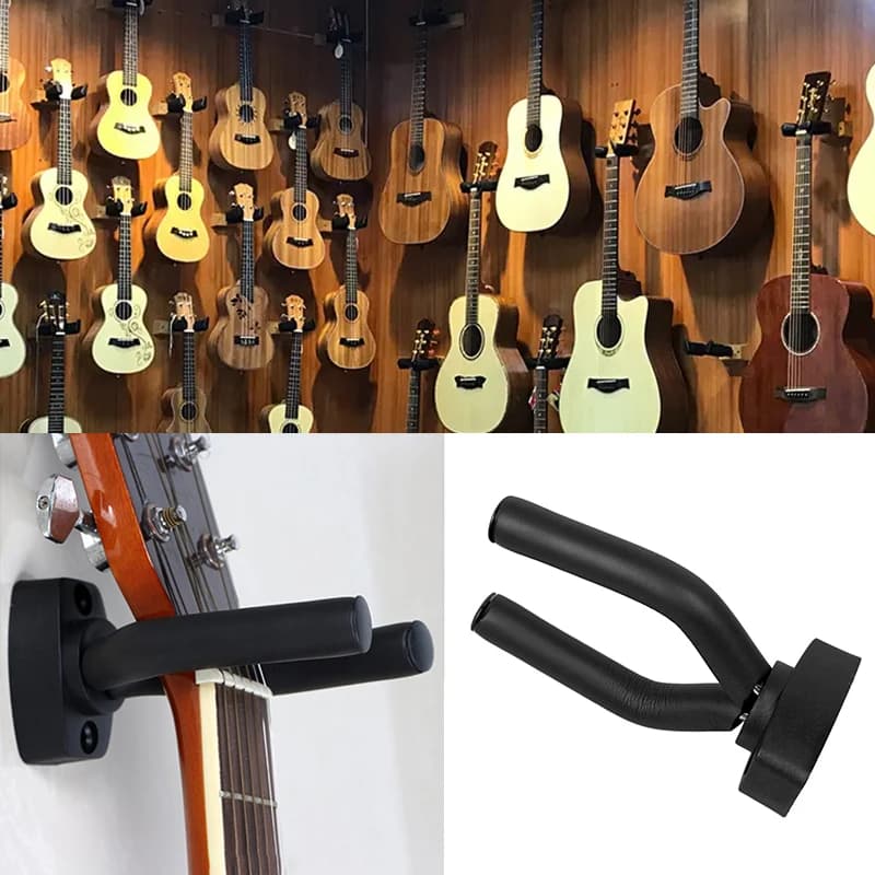 1 pz supporto da parete per chitarra gancio appendiabiti supporto antiscivolo per chitarra acustica Ukulele violino accessori per strumenti per basso elettrico