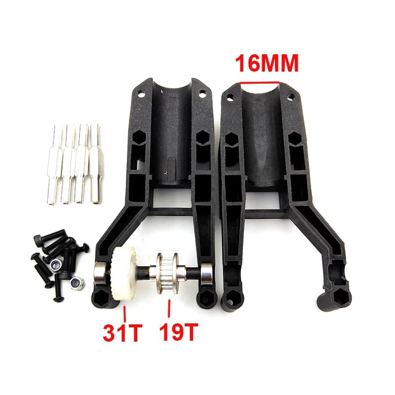 Versione con trasmissione a cinghia Tarot 500 Tail Boom Mount (31T) per elicottero Trex T-Rex 500