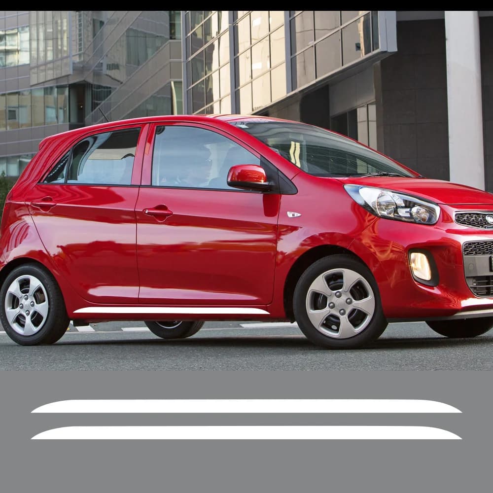 2 pcs stickers for skirt side door car for Kia Picanto GT tuning accessories DIY decals for vinyl films for car