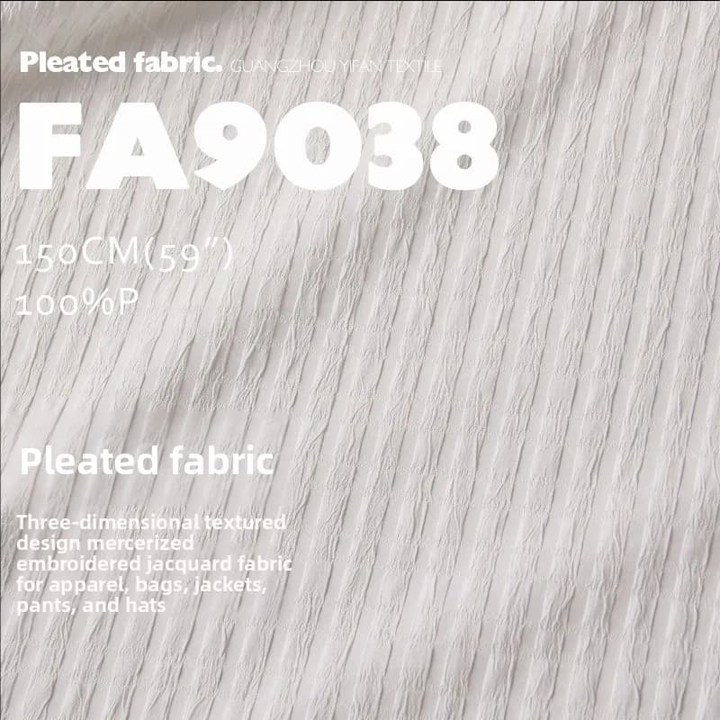 Multi Color Irregular Stripe Pleated Crinkle Fabric for Garment Bag Handbag Jacket Pants Hat Dressmaking Diy Sewing Material