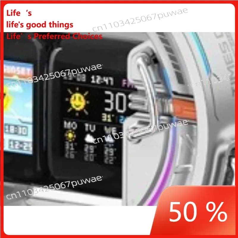 Orologio a Tubi Nixie con Schermo Pixel, Decorazione da Scrivania per Setup Gaming