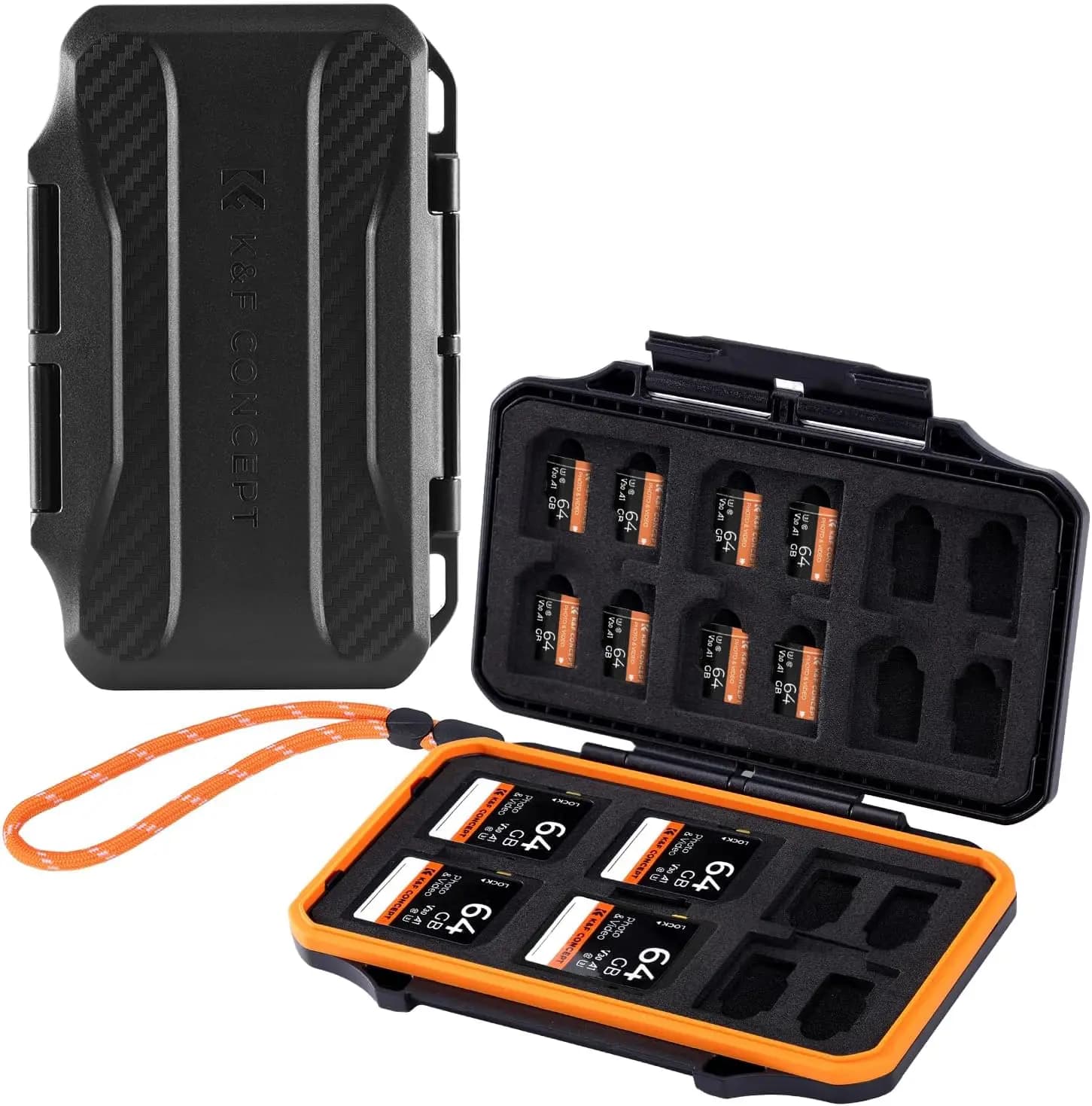 Custodia Impermeabile per Schede di Memoria a 36 Slot, Porta SD e Micro SD Antiurto per Fotografi e Creatori di Contenuti