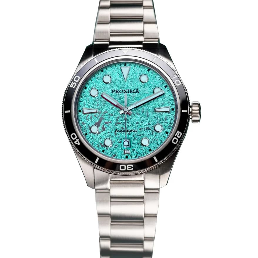 Orologio Automatico da Uomo Proxima 39.5mm, Meccanico, Impermeabile 20ATM, Luminoso BGW-9, Vetro Zaffiro, Lunetta in Ceramica PT5000