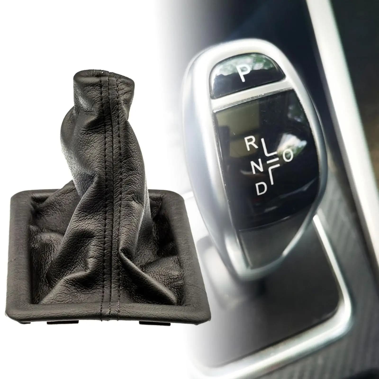 Durable Manual Transmission Shifter Boot Cover PU Leather Car Accessory Assembly for 8R3Z-7277-AA Auto Repair