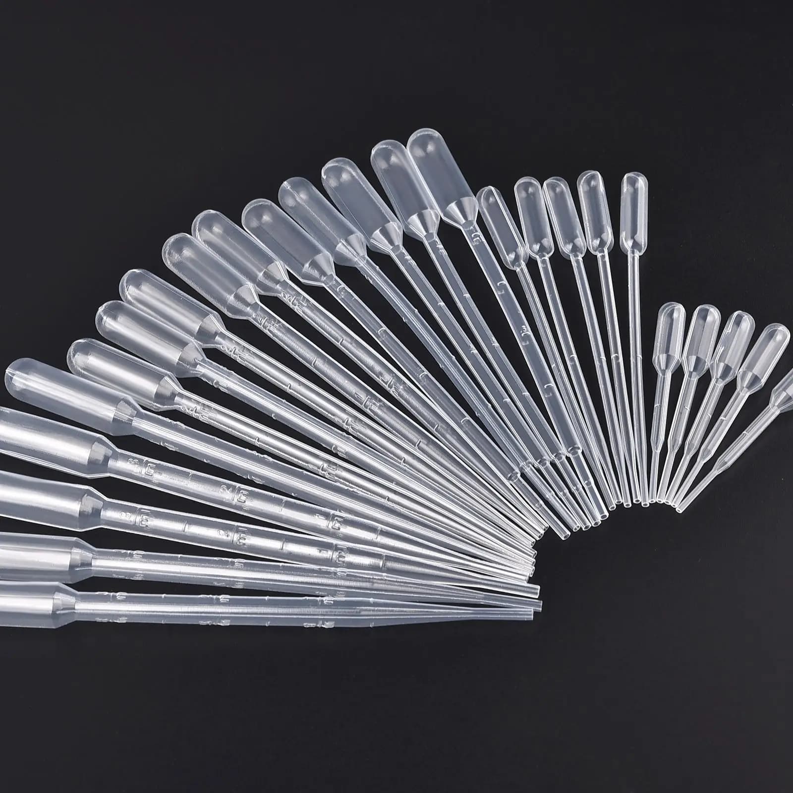 20/50/100/200 pz 0.2-3ML Contagocce di Plastica Usa E Getta Spremere Pipette di Trasferimento Per Resina Epossidica UV Silicone Fare Strumenti di Plastica