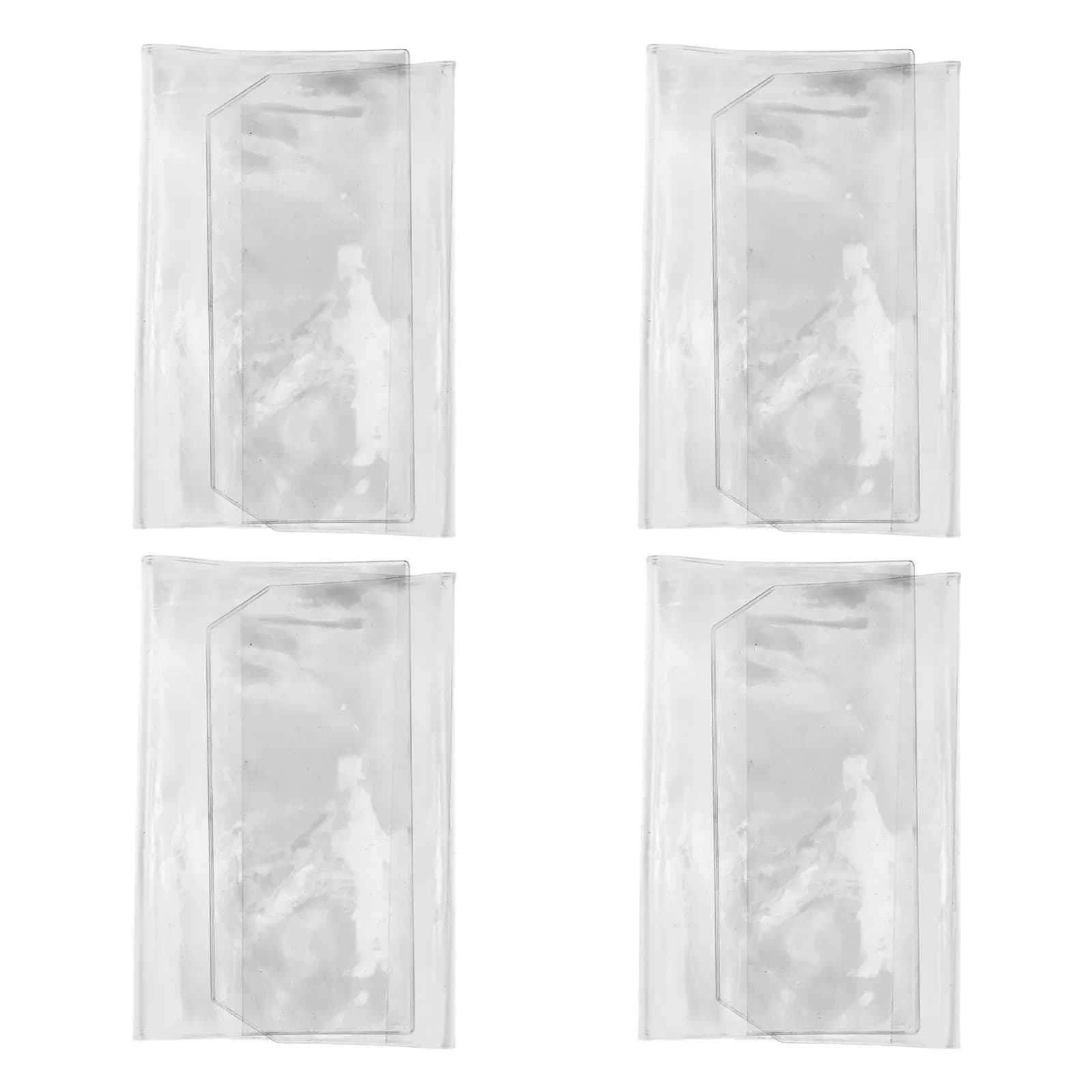 4 Pezzi Copertine Protettive Trasparenti in PVC Impermeabile per Quaderni A5, Agende, Album Fotografici, Protezione Libri