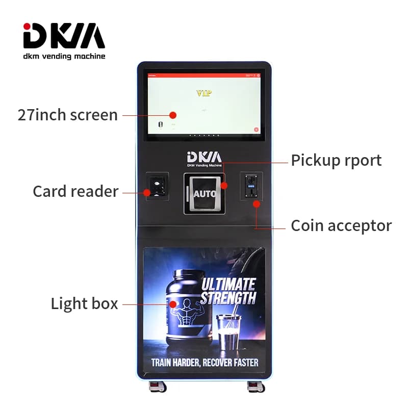 Hot Selling DKM Fitness Dust Drink Powder Protein vending Machine For Gym
