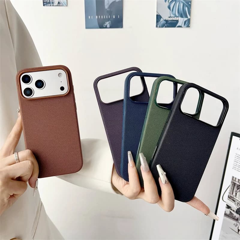 Custodia per telefono magnetica intrecciata in tessuto tecnico per Magsafe IPhone 17 16 Pro Max 17Pro 16Pro IPhone17 IPhone16 Mag Custodia antiurto sicura
