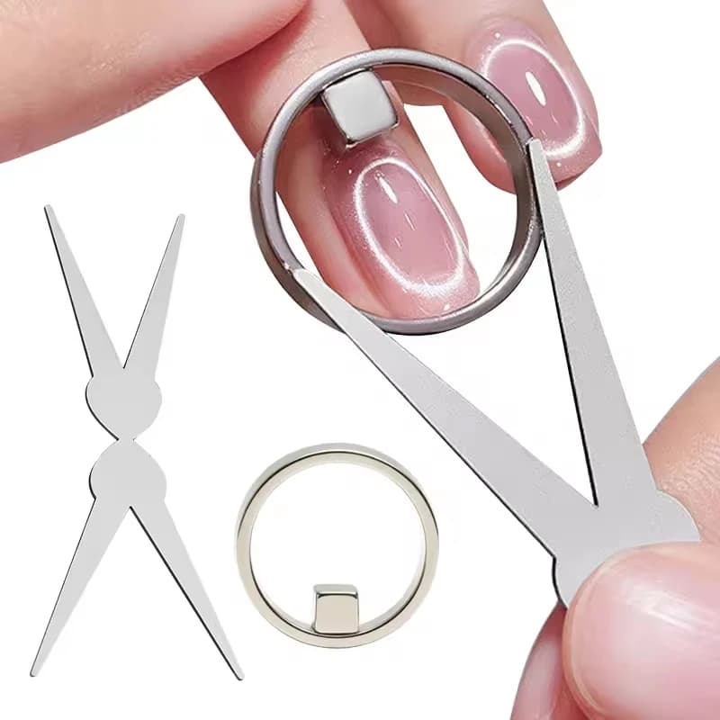 1/2 Pezzi Anello Magnetico a Forma di Foro Nero con Strumento Magnetico per Smalto Gel Magnetico per Unghie, Strumenti per Nail Art e Manicure