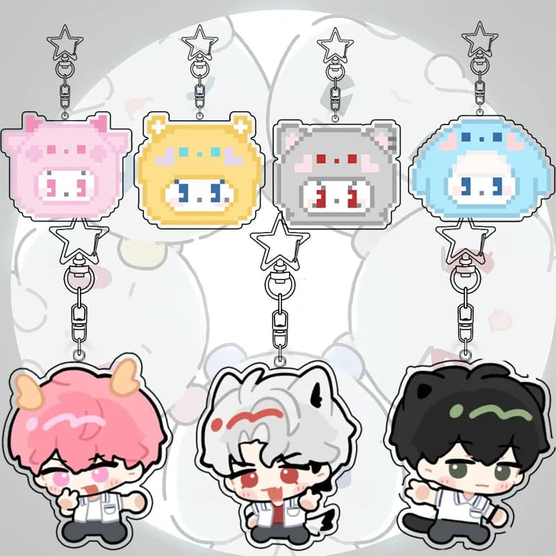 Plave Pixel Acrylic Keyring Student Virtual Cancer Idol Backpack Decor Keyring Nam Yejun Accessories Pendant Birthday Gift